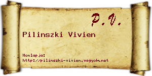 Pilinszki Vivien névjegykártya